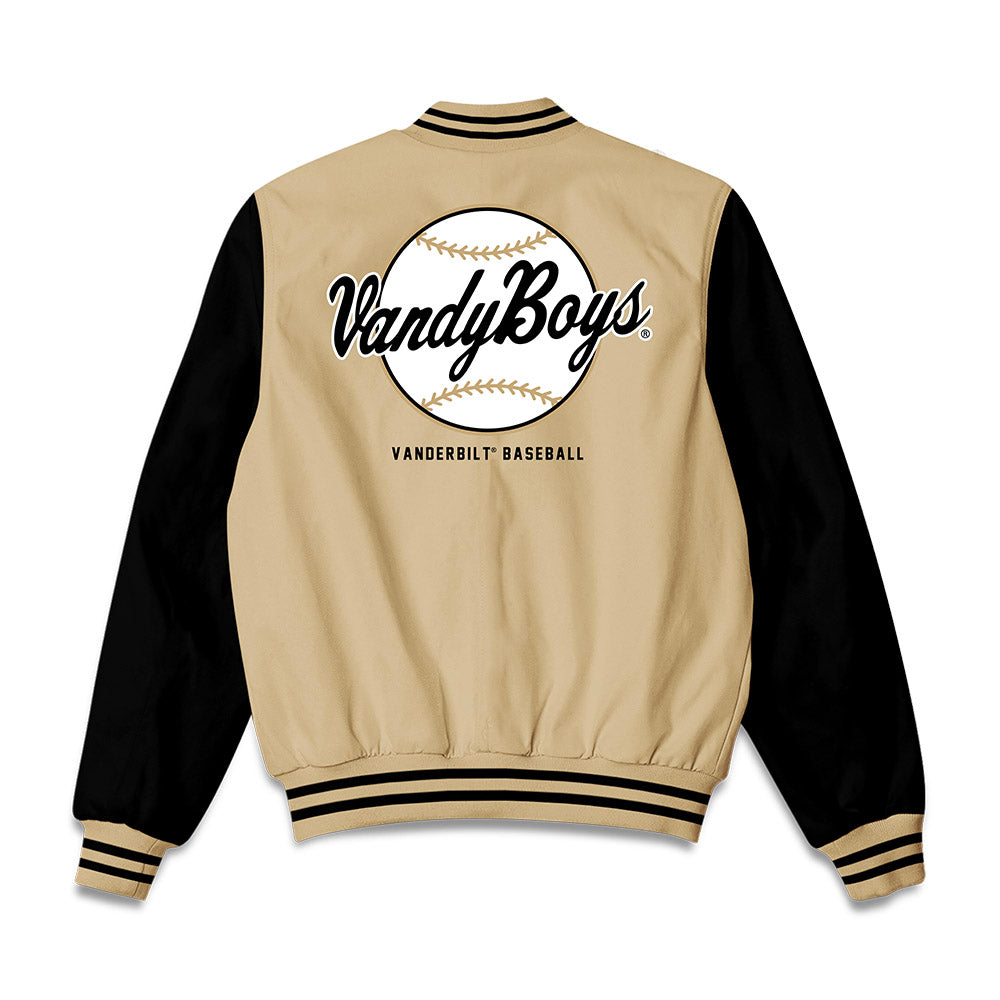 Vanderbilt - NCAA Baseball : Wyatt Nadeau - Vandyboys Bomber Jacket-1