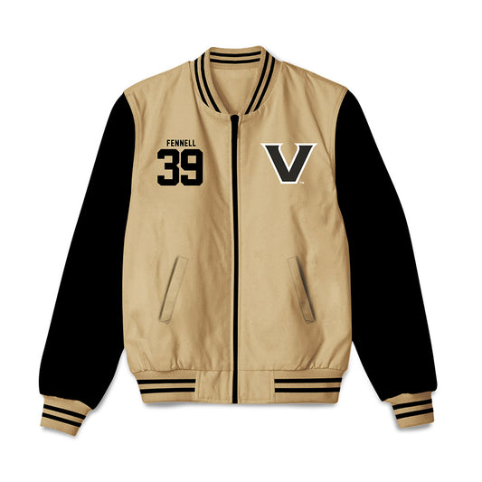 Vanderbilt - NCAA Baseball : Connor Fennell - Bomber Jacket-0