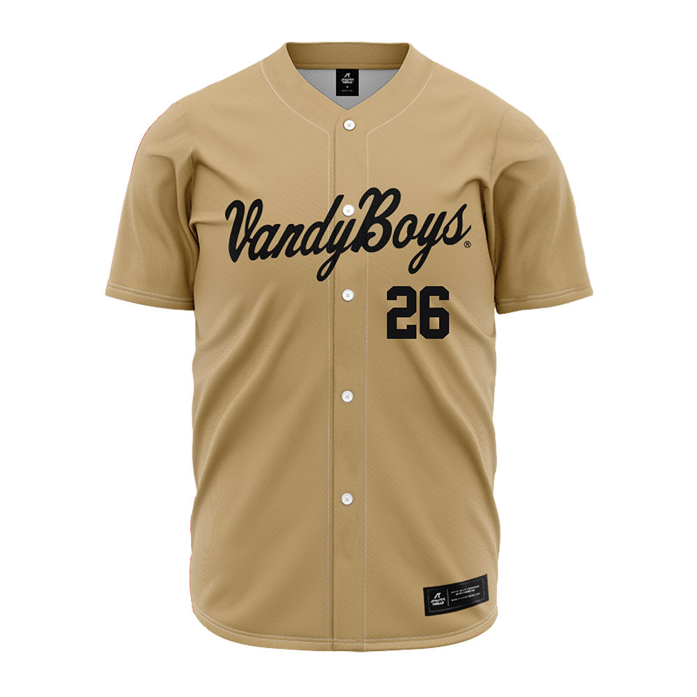 Vanderbilt - NCAA Baseball : Braden Holcomb - Vandyboys Jersey-0