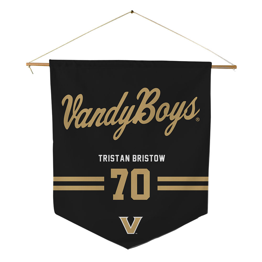 Vanderbilt - NCAA Baseball : Tristan Bristow - Pennant - 18" x 21"-0