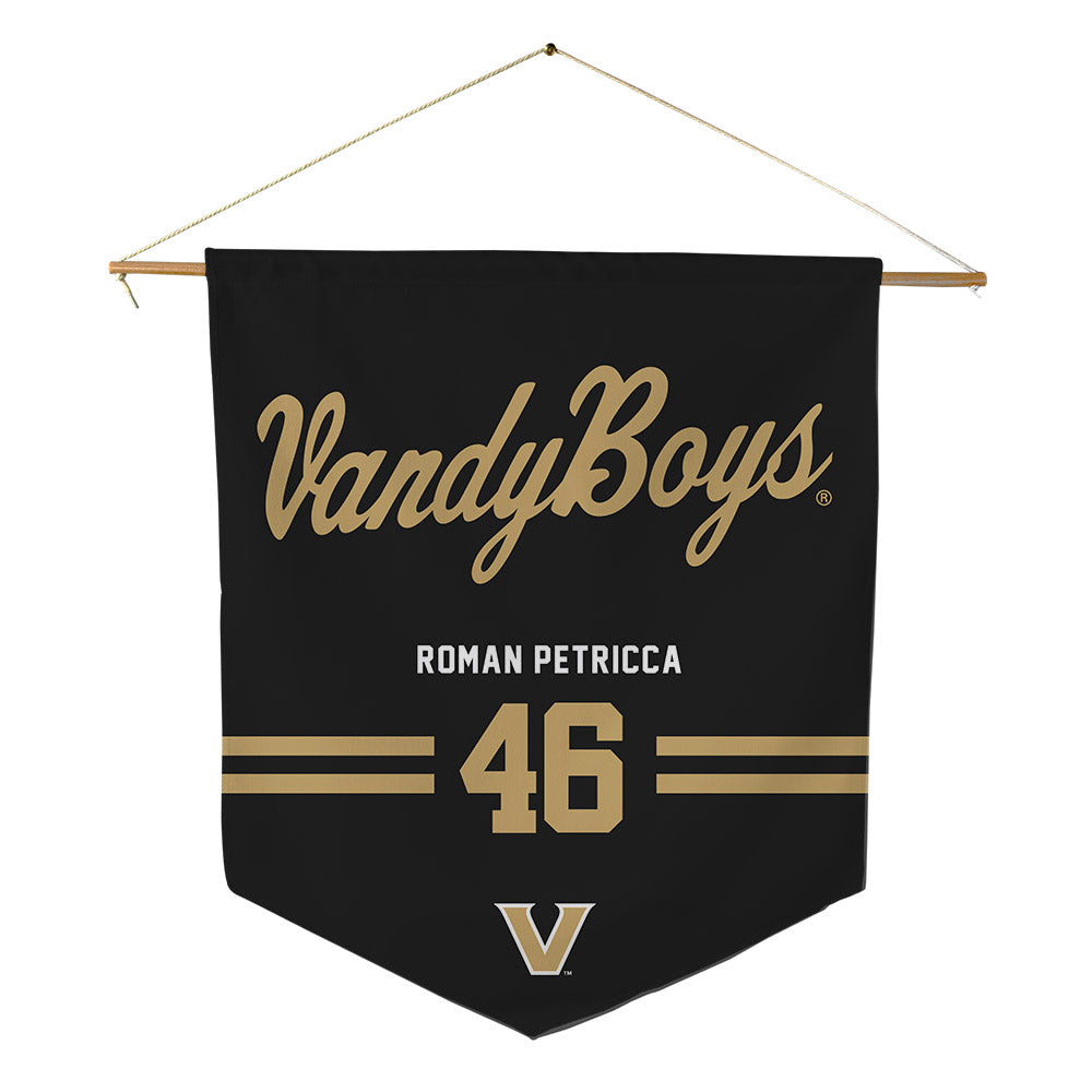 Vanderbilt - NCAA Baseball : Roman Petricca - Pennant - 18" x 21"-0