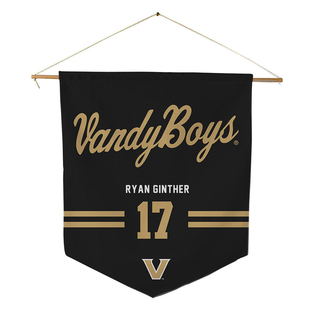 Vanderbilt - NCAA Baseball : Ryan Ginther - Pennant - 18" x 21"-0