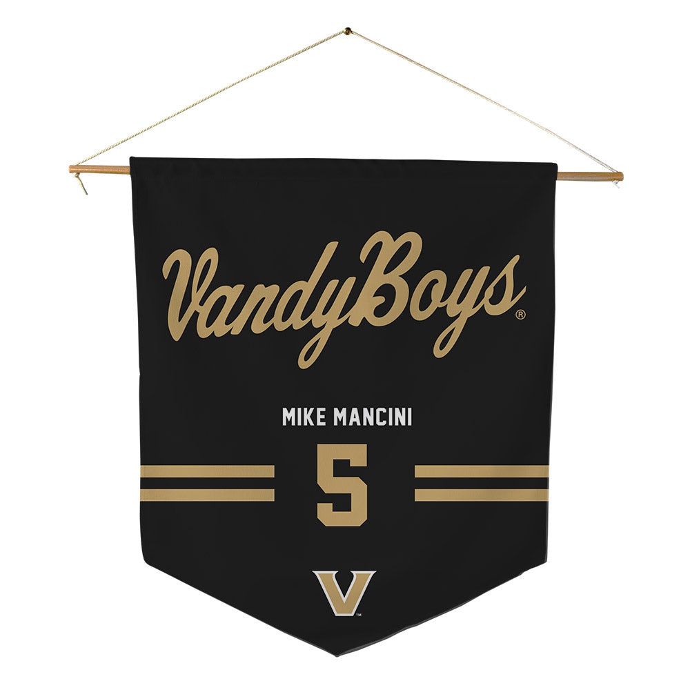 Vanderbilt - NCAA Baseball : Mike Mancini - Pennant - 18" x 21"-0