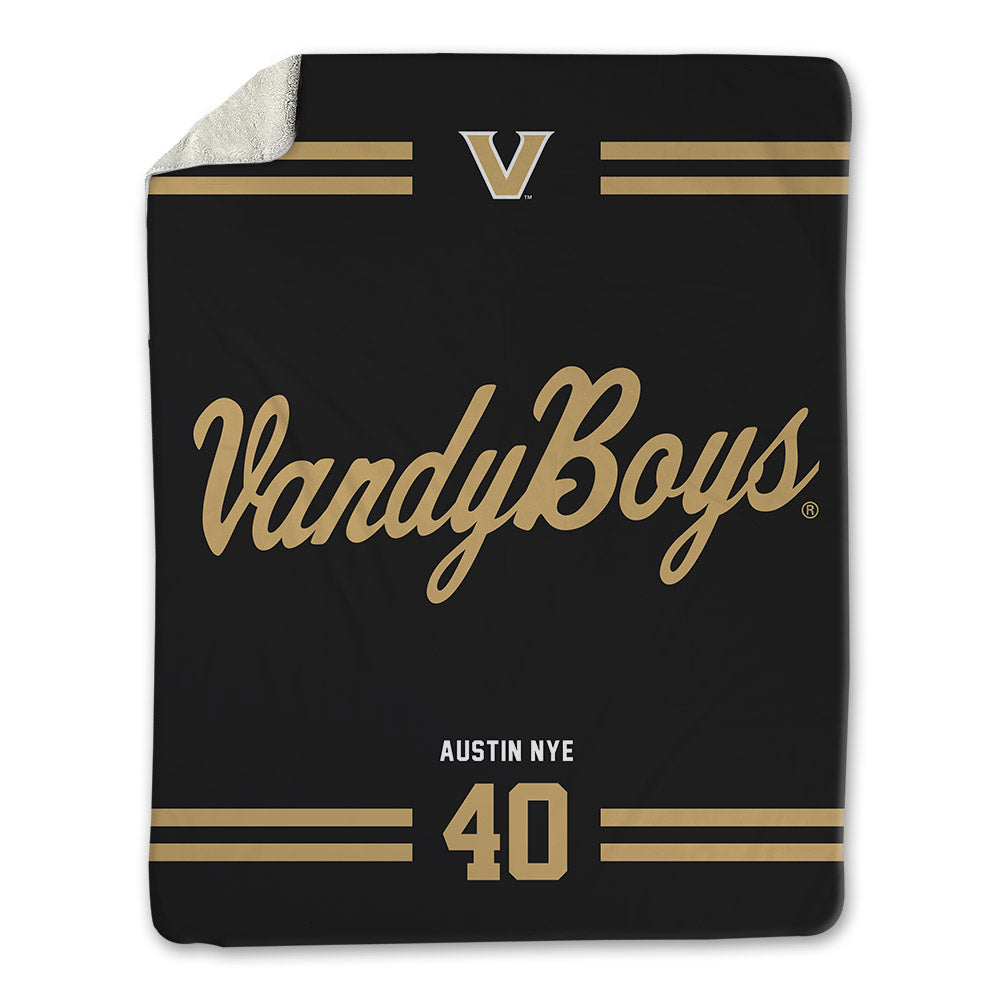 Vanderbilt - NCAA Baseball : Austin Nye - Vandyboys Blanket-0