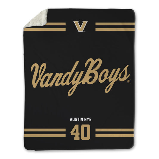 Vanderbilt - NCAA Baseball : Austin Nye - Vandyboys Blanket-0