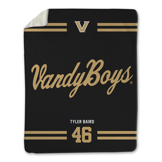 Vanderbilt - NCAA Baseball : Tyler Baird - Vandyboys Blanket-0