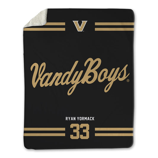 Vanderbilt - NCAA Baseball : Ryan Yormack - Vandyboys Blanket-0