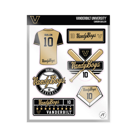 Vanderbilt - NCAA Baseball : Carson Quillen - Sticker Sheet-0