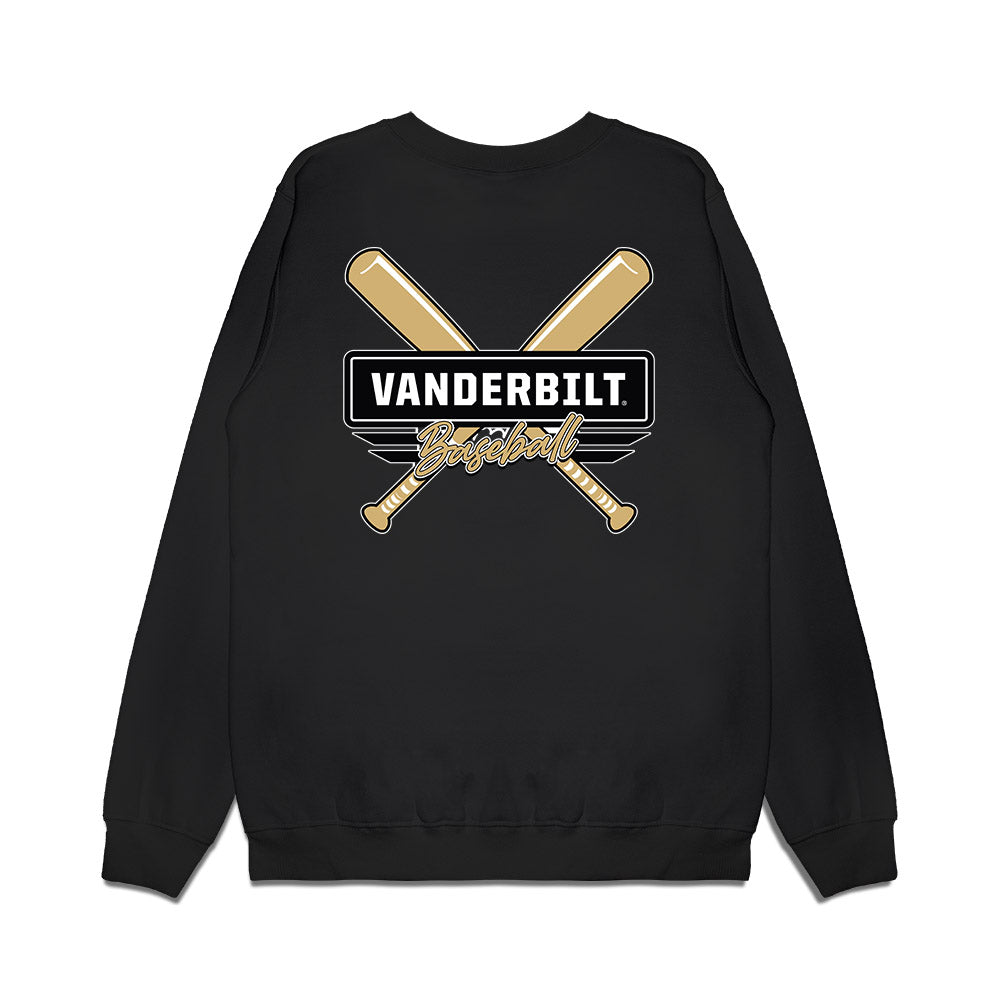 Vanderbilt - NCAA Baseball : Wyatt Nadeau - Premium Crewneck Sweatshirt-1