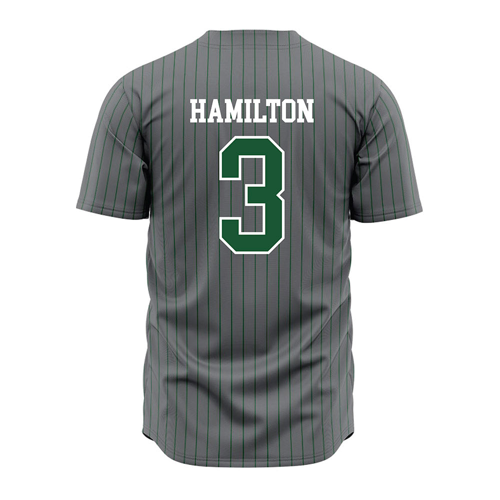 GMU - NCAA Baseball : Tre Hamilton - Grey Jersey-1
