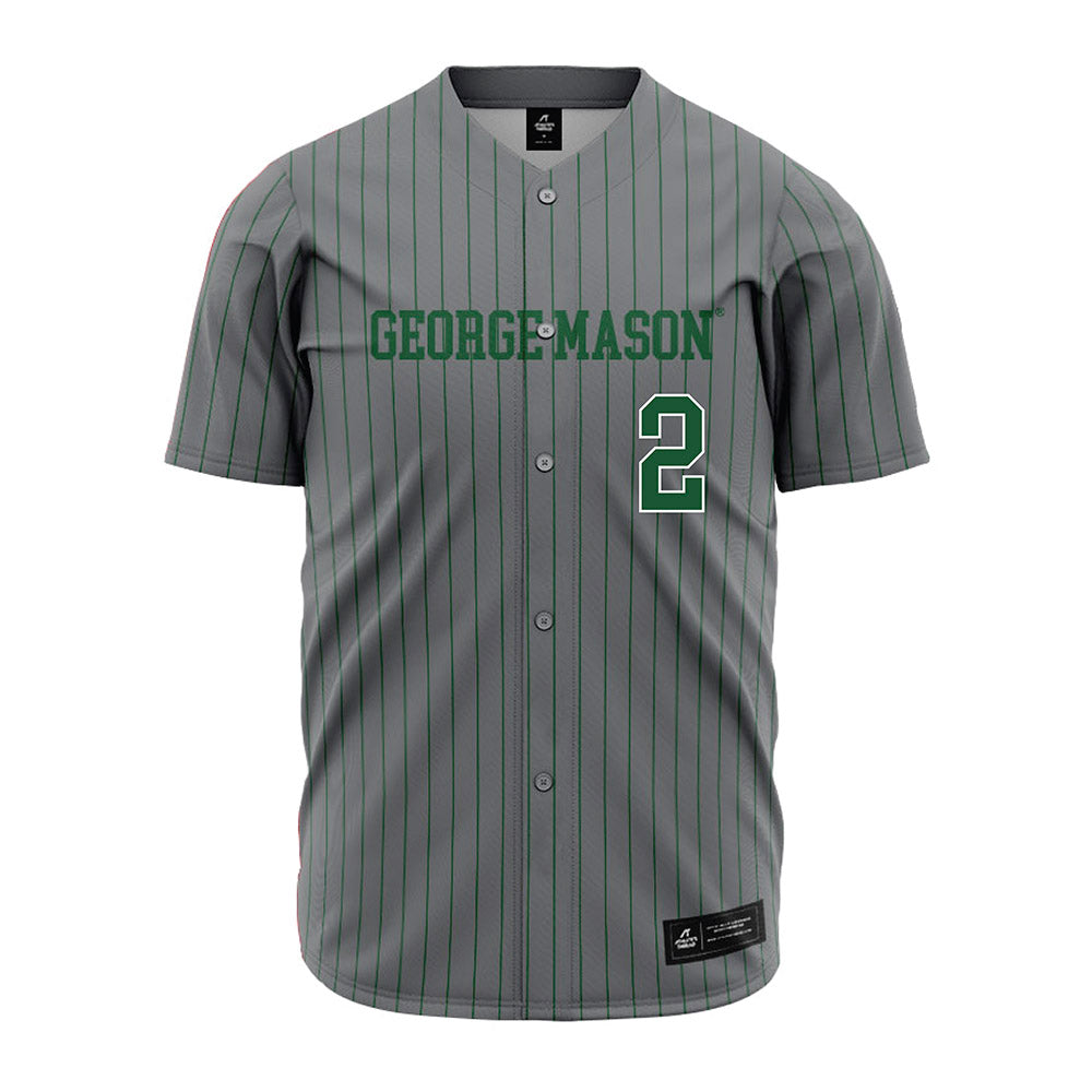 GMU - NCAA Baseball : Jordan Smith - Grey Jersey-0