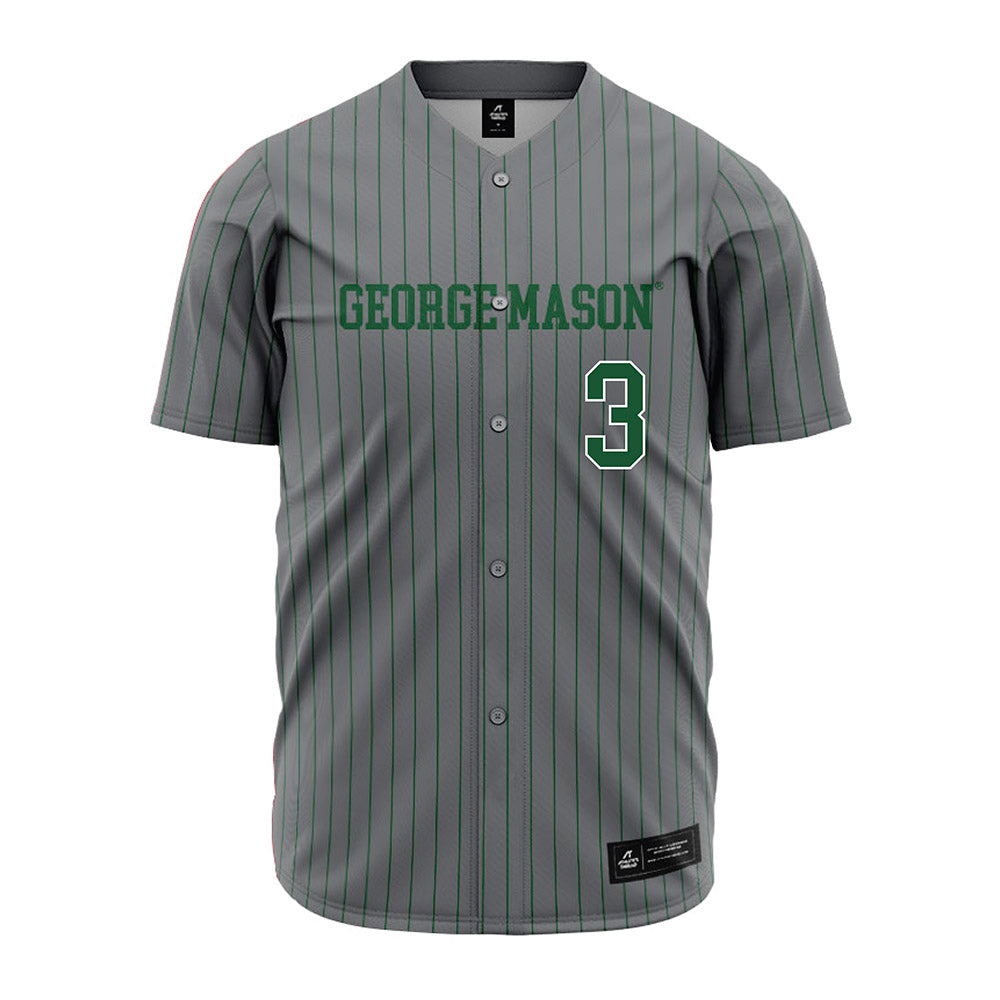GMU - NCAA Baseball : Tre Hamilton - Grey Jersey-0