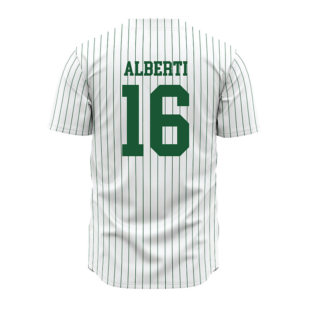 GMU - NCAA Baseball : Lucas Alberti - White Jersey-1