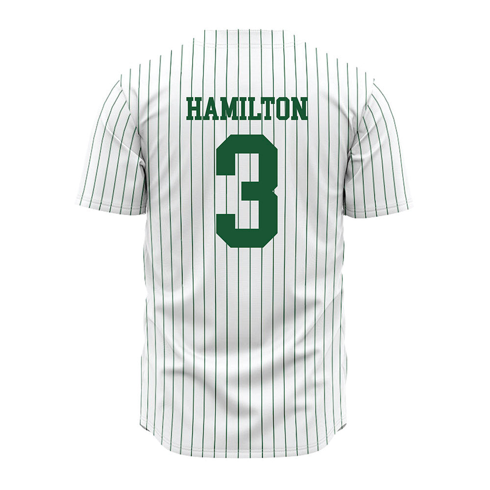 GMU - NCAA Baseball : Tre Hamilton - White Jersey-1