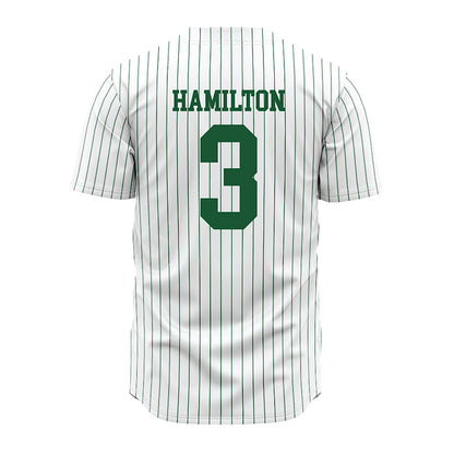 GMU - NCAA Baseball : Tre Hamilton - White Jersey-1