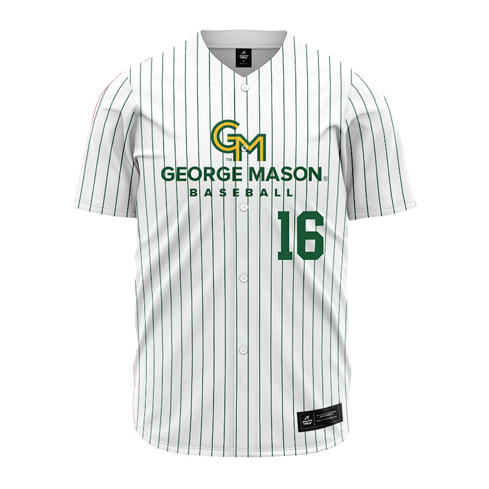 GMU - NCAA Baseball : Lucas Alberti - White Jersey-0