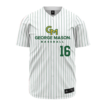GMU - NCAA Baseball : Lucas Alberti - White Jersey-0
