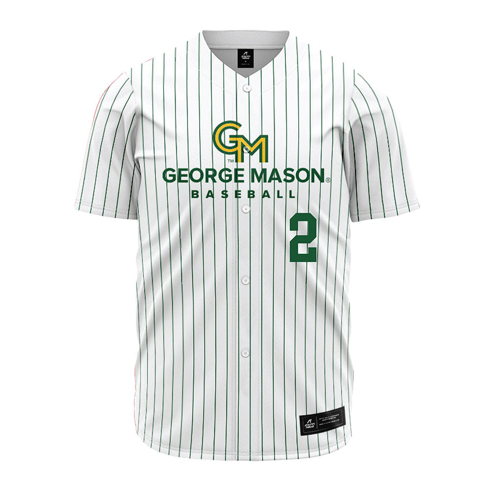 GMU - NCAA Baseball : Jordan Smith - White Jersey-0