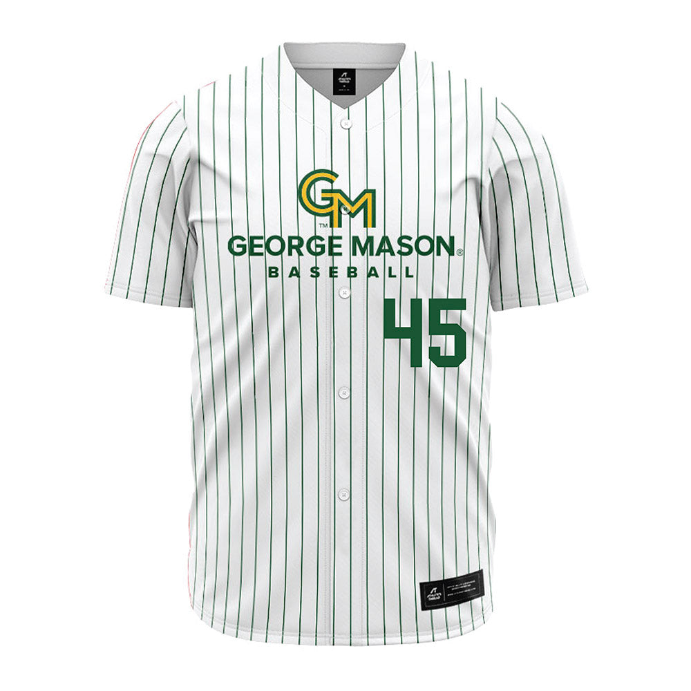 GMU - NCAA Baseball : Carter Kelsey - White Jersey-0
