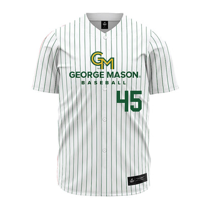 GMU - NCAA Baseball : Carter Kelsey - White Jersey-0