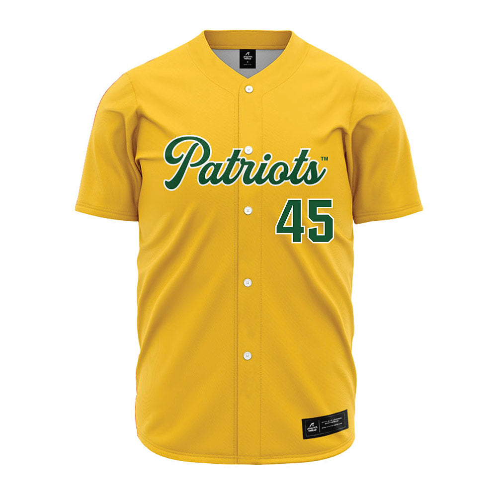 GMU - NCAA Baseball : Carter Kelsey - Yellow Jersey-0