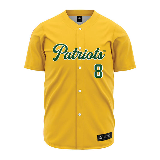 GMU - NCAA Baseball : Derek Wood - Yellow Jersey-0