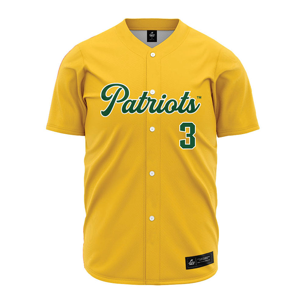 GMU - NCAA Baseball : Tre Hamilton - Yellow Jersey-0