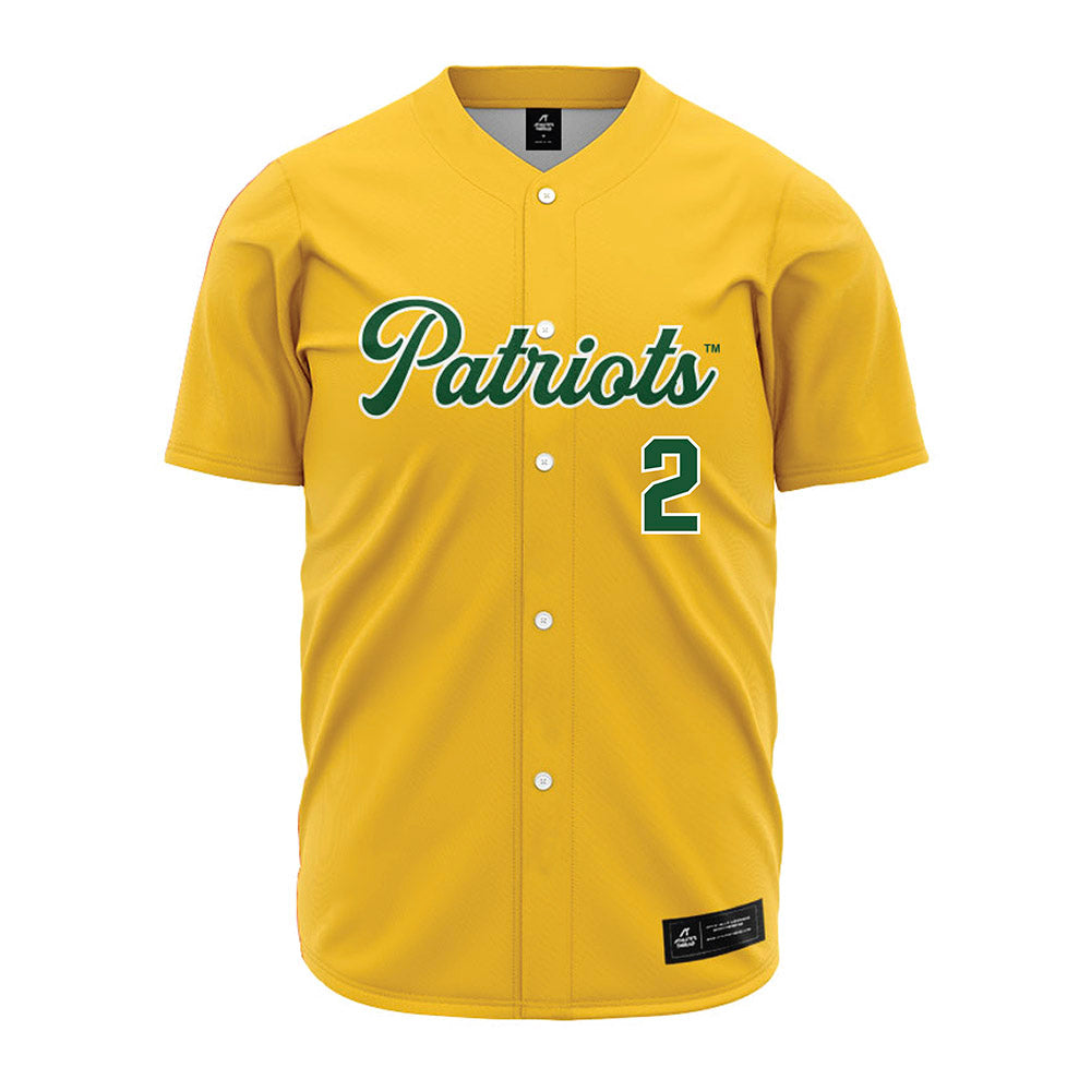 GMU - NCAA Baseball : Jordan Smith - Yellow Jersey-0
