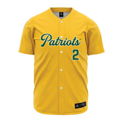 GMU - NCAA Baseball : Jordan Smith - Yellow Jersey-0