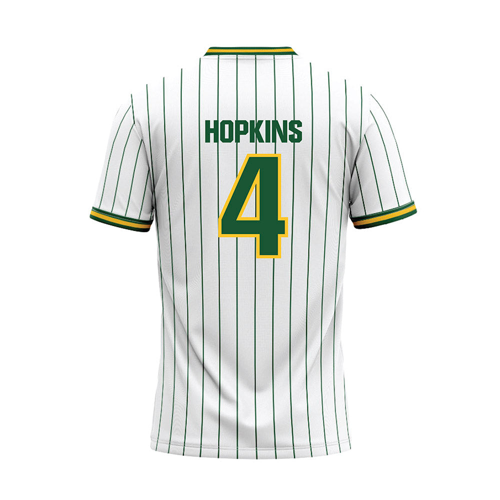 GMU - NCAA Softball : Alyssa Hopkins - White Baseball Jersey-1