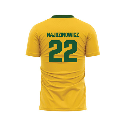 GMU - NCAA Women's Soccer : Abby Najdzinowicz - Yellow Soccer Jersey-1