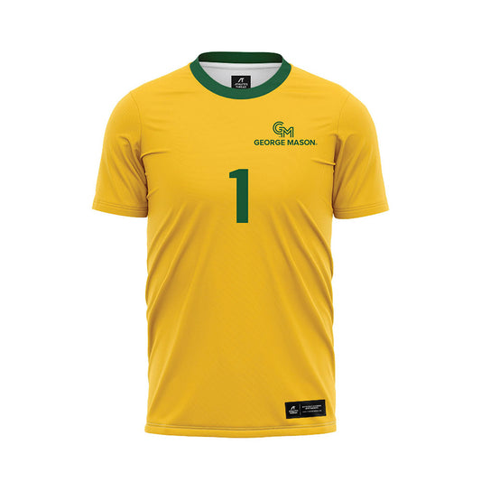 GMU - NCAA Women's Soccer : Selamawit Caldart - Yellow Soccer Jersey-0