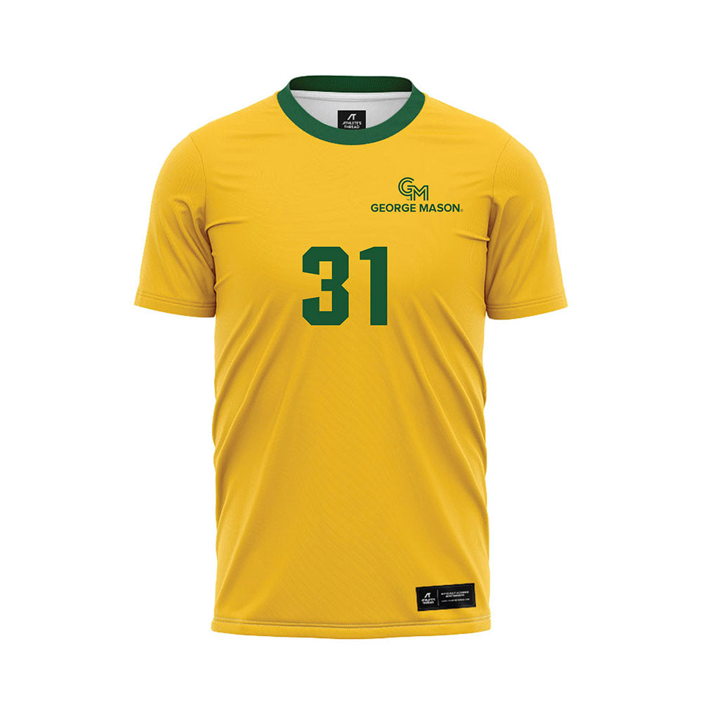 GMU - NCAA Women's Soccer : Rachel Eberly - Yellow Soccer Jersey-0