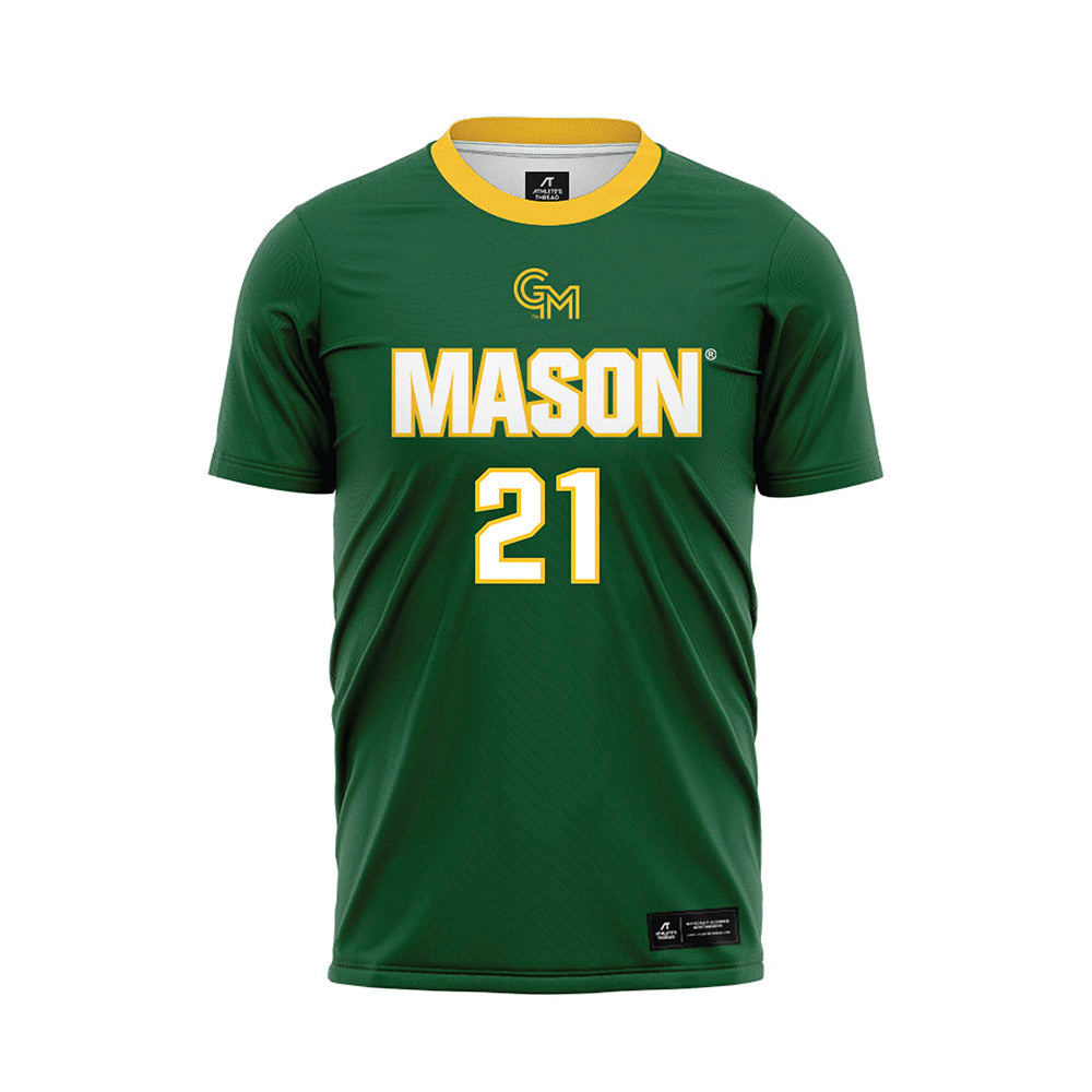 GMU - NCAA Women's Soccer : Josie Stockett - Green Soccer Jersey-0