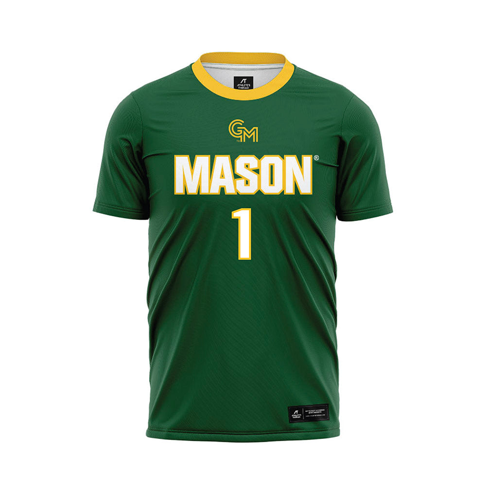 GMU - NCAA Women's Soccer : Selamawit Caldart - Green Soccer Jersey-0