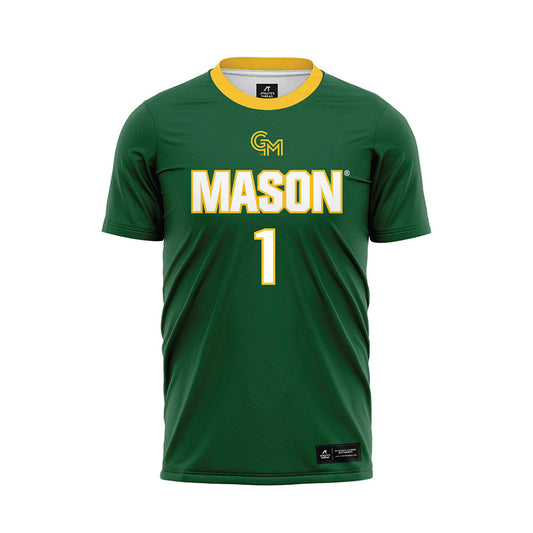 GMU - NCAA Women's Soccer : Selamawit Caldart - Green Soccer Jersey-0
