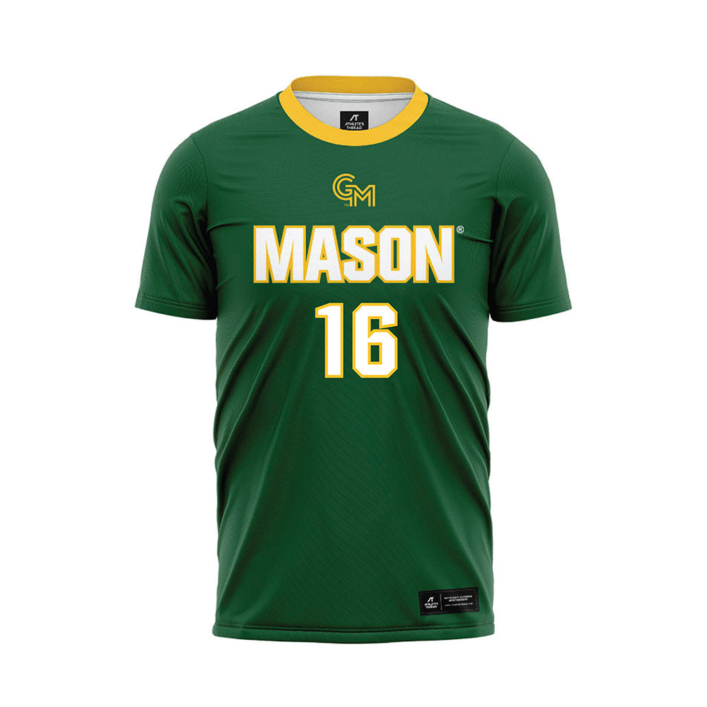 GMU - NCAA Women's Soccer : Milan Pierre-Jerome - Green Soccer Jersey-0