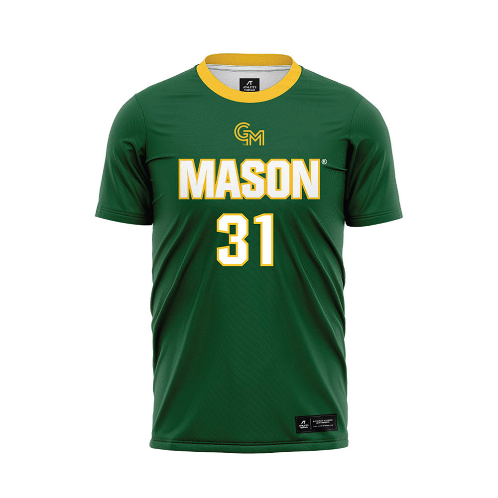 GMU - NCAA Women's Soccer : Rachel Eberly - Green Soccer Jersey-0