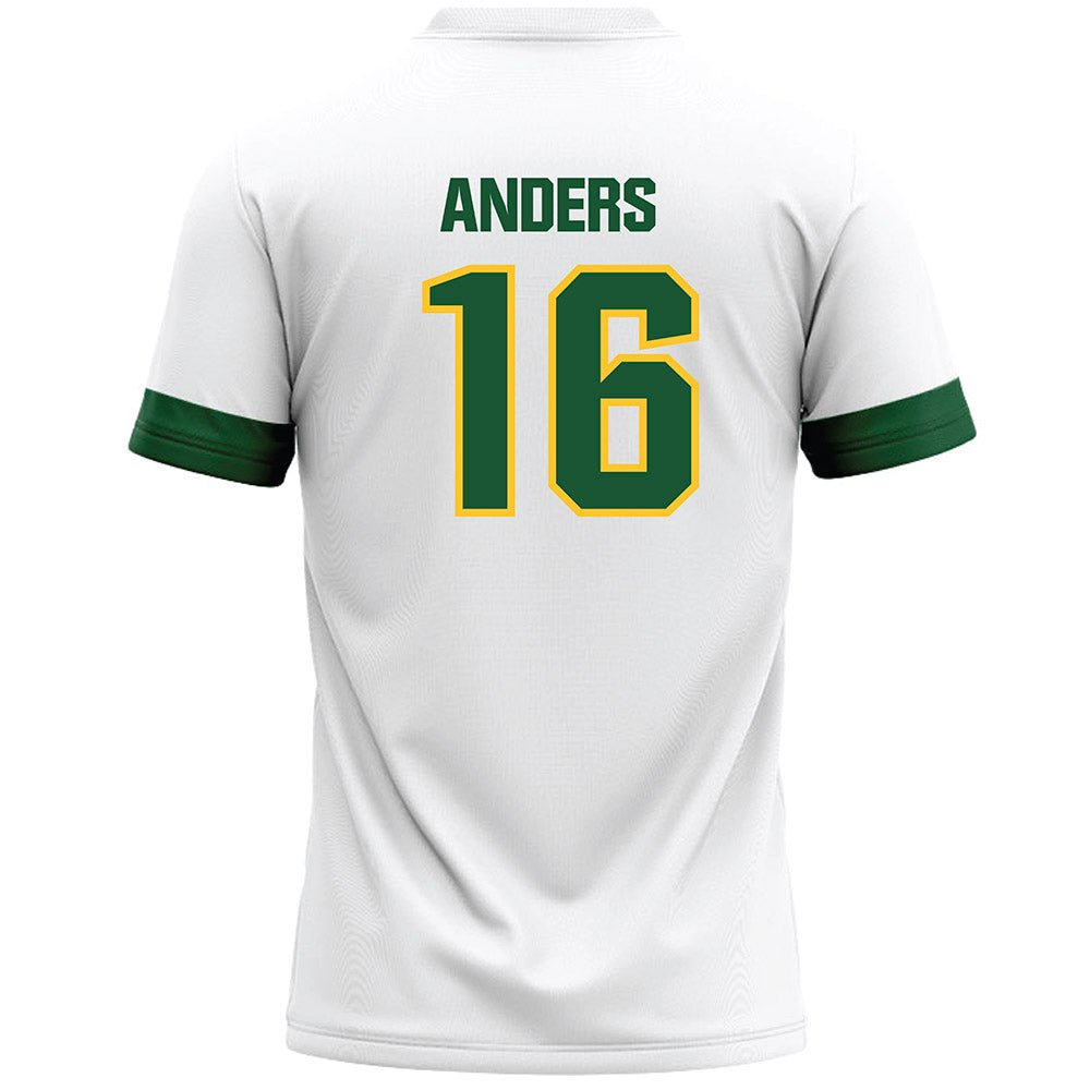 GMU - NCAA Women's Lacrosse : Kate Anders - White Lacrosse Jersey -1