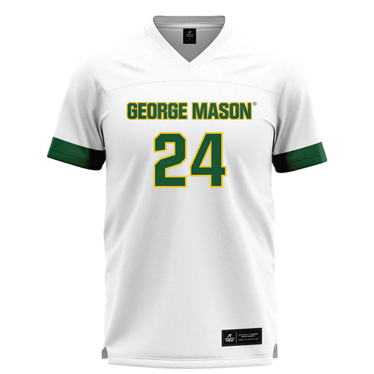 GMU - NCAA Women's Lacrosse : Olivia Perry - White Lacrosse Jersey -0