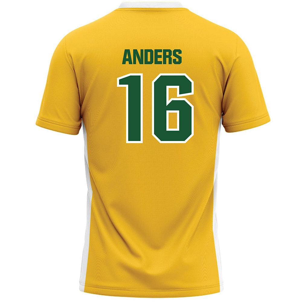 GMU - NCAA Women's Lacrosse : Kate Anders - Yellow Lacrosse Jersey -1