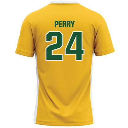 GMU - NCAA Women's Lacrosse : Olivia Perry - Yellow Lacrosse Jersey -1