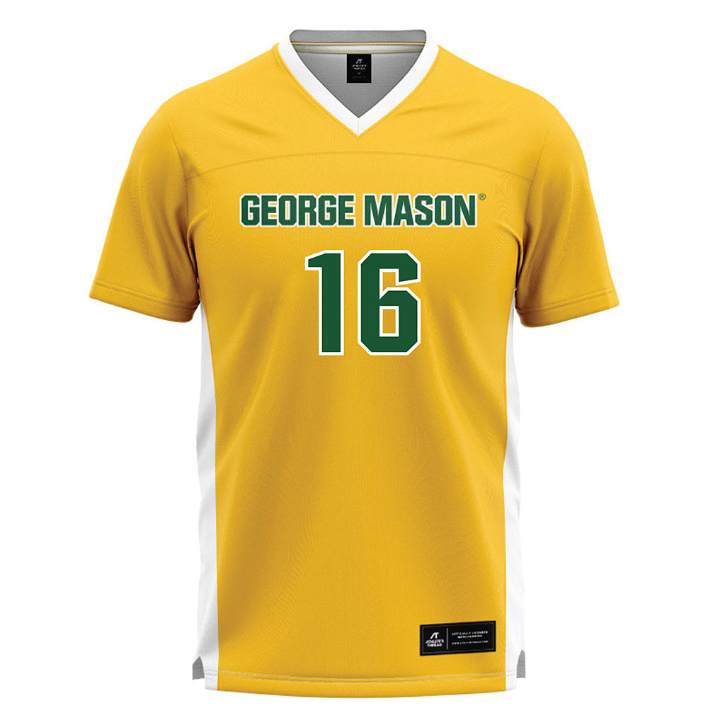 GMU - NCAA Women's Lacrosse : Kate Anders - Yellow Lacrosse Jersey -0