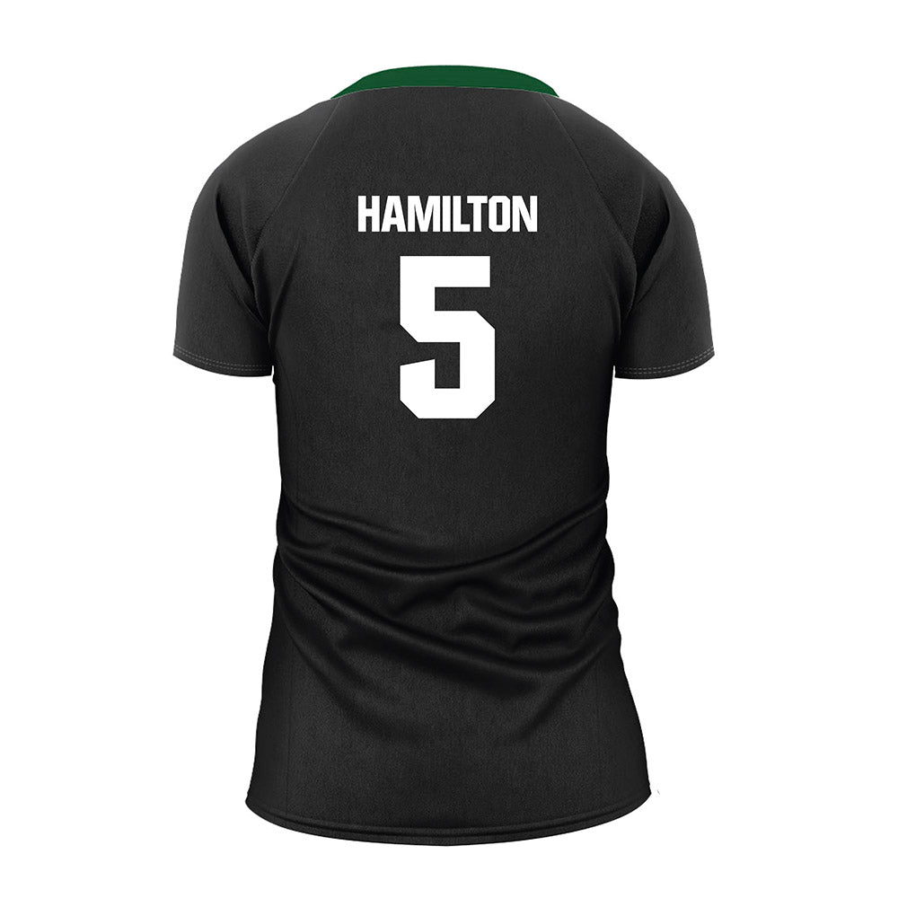 GMU - NCAA Women's Volleyball : Kiera Hamilton - Black Volleyball Jersey-1