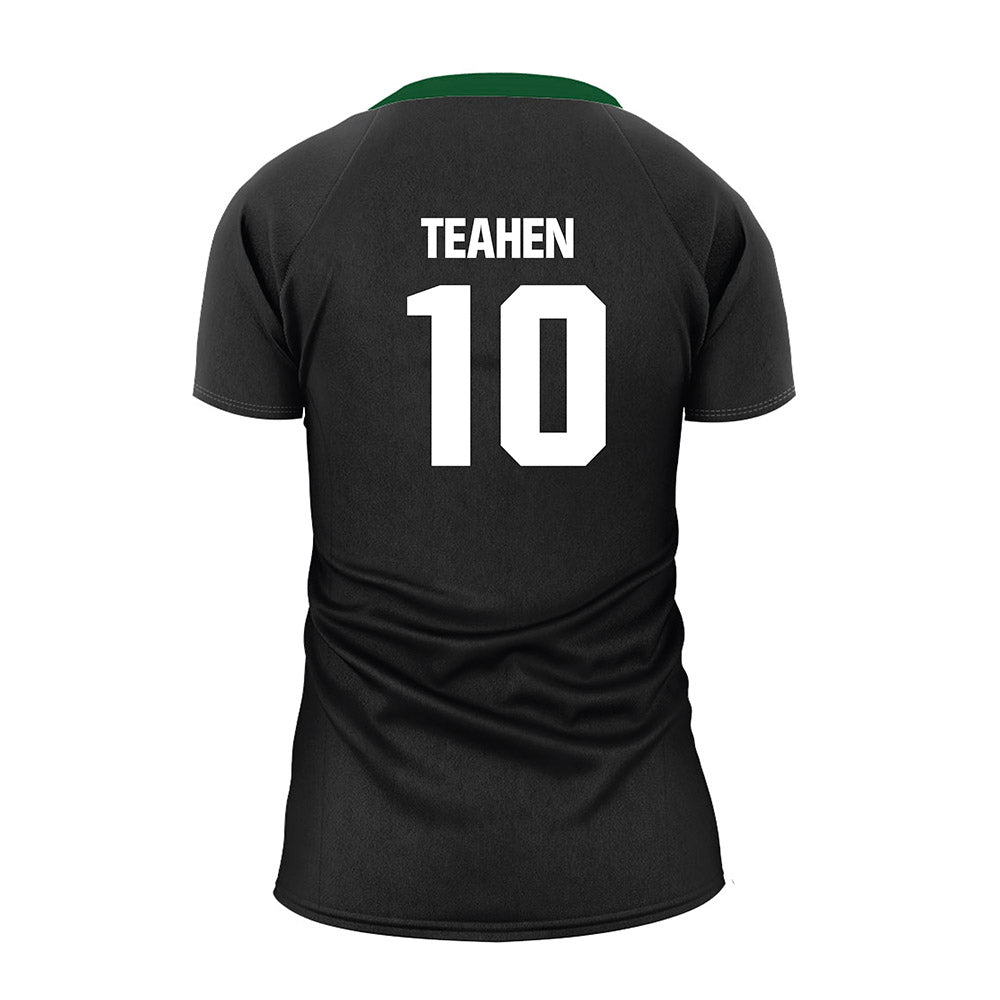 GMU - NCAA Women's Volleyball : Katarina Teahen - Black Volleyball Jersey-1