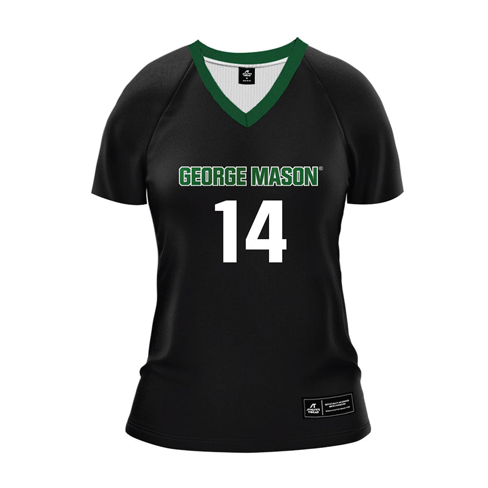 GMU - NCAA Women's Volleyball : Grace Kristofic - Black Volleyball Jersey-0