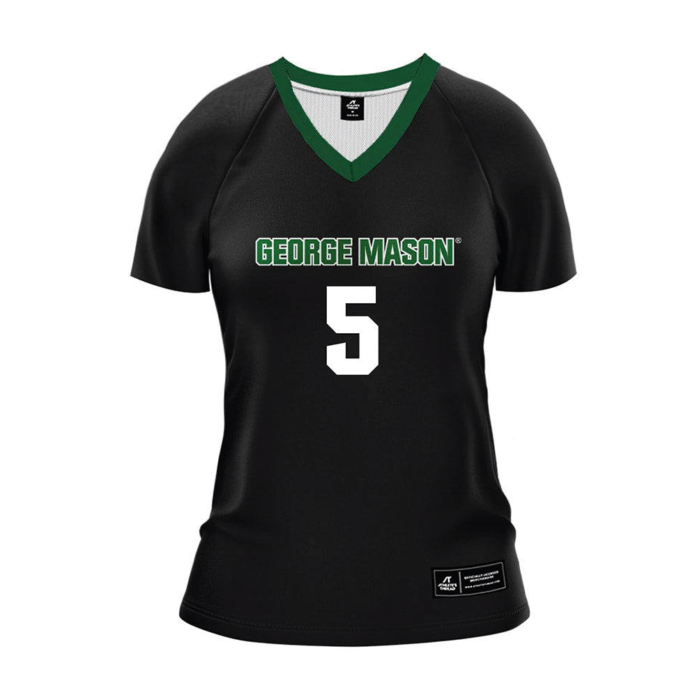 GMU - NCAA Women's Volleyball : Kiera Hamilton - Black Volleyball Jersey-0