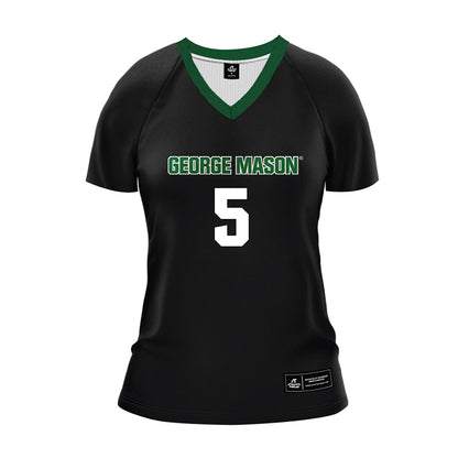 GMU - NCAA Women's Volleyball : Kiera Hamilton - Black Volleyball Jersey-0