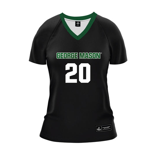 GMU - NCAA Women's Volleyball : Camille Larkin - Black Volleyball Jersey-0