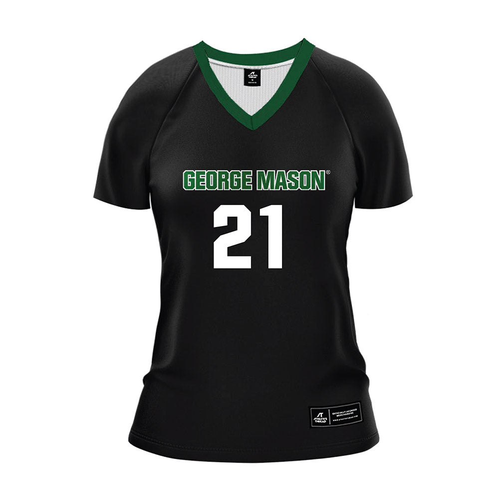 GMU - NCAA Women's Volleyball : Taylor Terry - Black Volleyball Jersey-0